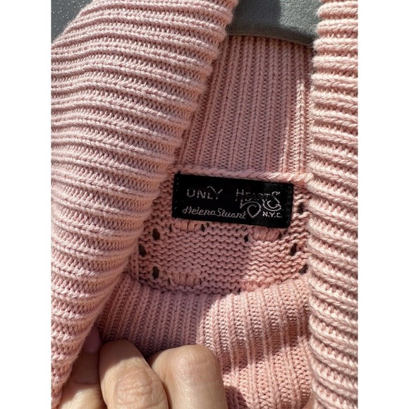 Only Hearts Revolve Bubble Gum Pink Turtleneck Knit Bodysuit in Tender Size L - Picture 13 of 15